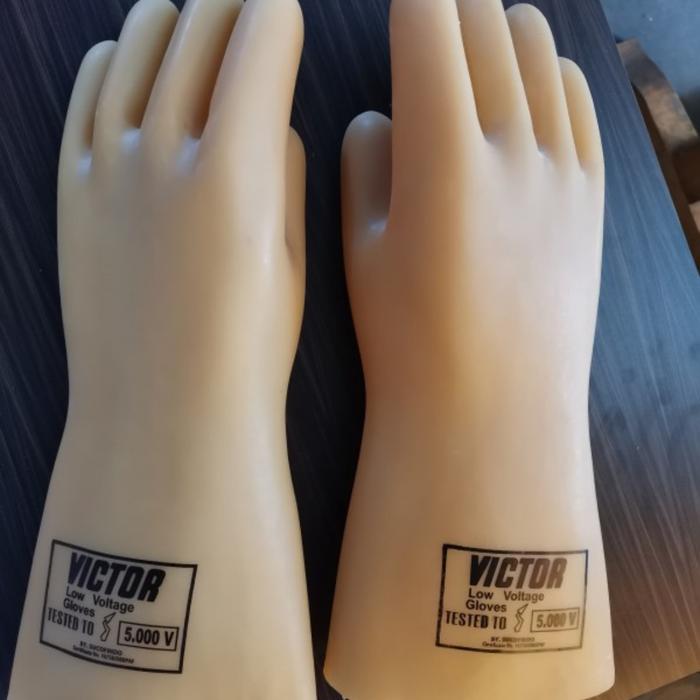 Gambar Victor Sarung Tangan Listrik Karet 5000V - 5KV dari Bexmart undefined Tokopedia