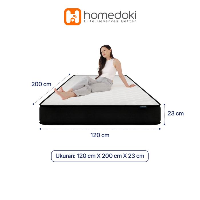 Gambar Homedoki Original / Kasur Spring Bed / Pocket spring / Matras Kasur / Spring Bed / Tebal 23cm - NEW-120×200 dari Homedoki Medan Store undefined Tokopedia
