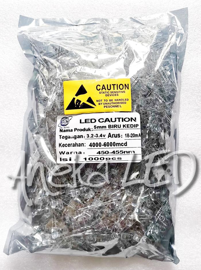 Gambar LED 5 mm P-Merah/Hijau/Kuning/Biru Kedip - P-Biru dari Aneka LED undefined Tokopedia