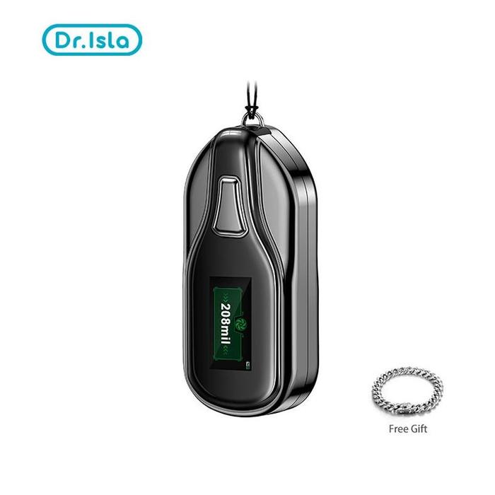 Gambar STOK BANYAK DR.ISLA AIR PURIFIER PEMBERSIH UDARA PORTABEL MINI PERSONAL AIR PURIFIERS YANG DAPAT DIPAKAI KALUNG PENYEGAR UDARA ION NEGATIF ANAK M20 - Starry Black dari Fajri House undefined Tokopedia