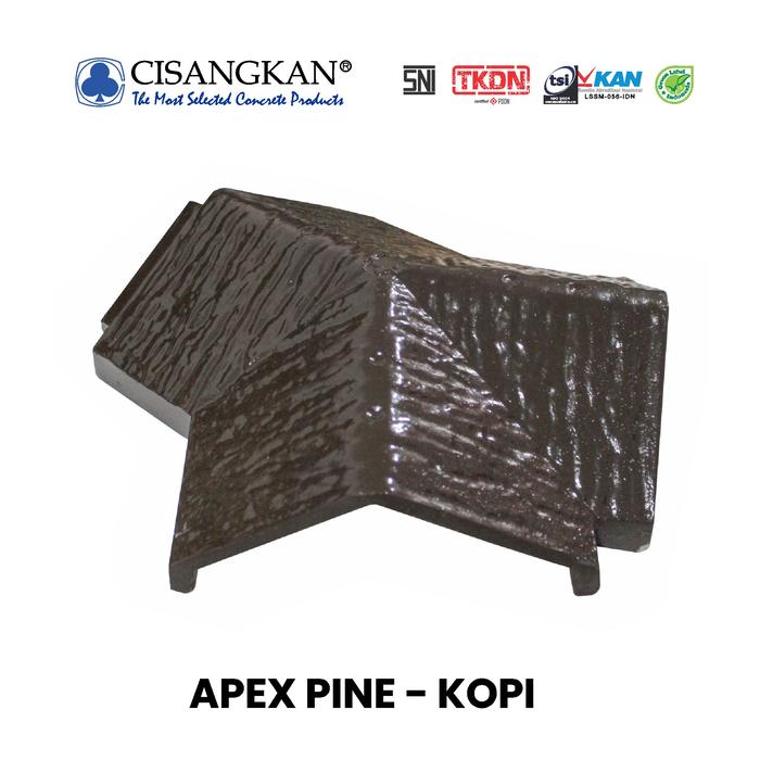 Gambar Apex Genteng tipe Victoria Pine Warna Kopi dari CISANGKAN undefined Tokopedia