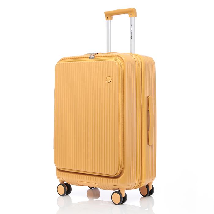 Gambar Navy Club Eudora Koper Hardcase PC - 4 Roda Putar TSA Lock - Size 29 Inch - Kuning dari Navy Club undefined Tokopedia
