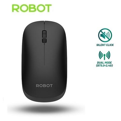 Gambar Robot M390 Mouse Multi Device Bluetooth+2.4G Wireless Mouse Silent Key - Hitam dari Partplus undefined Tokopedia