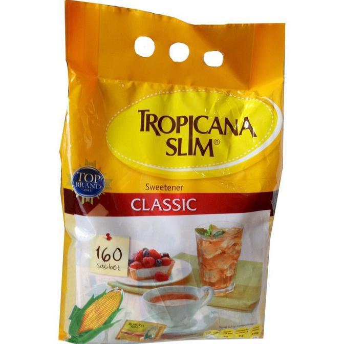 Gambar TROPICANA SLIM SWEETENER CLASSIC 160 sachet dari Toserba Rice undefined Tokopedia