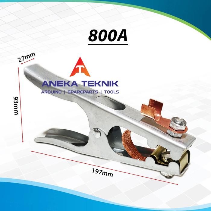 Gambar Stang Las Massa Universal / Tang Lass Grounding / Ground Masa Holder Pegangan Gagang Penjepit / Jepitan Las - Alat Jepit Mesin Las Listrik Catok Clamp Ground - 800A dari Toko Aneka Teknik_NEW undefined Tokopedia