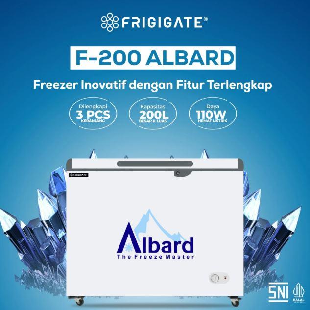 Gambar Chest Freezer Frigigate F-200 ALBARD 200 Liter - 200ALBARD(200L), STD UNIT dari Myelectronic undefined Tokopedia