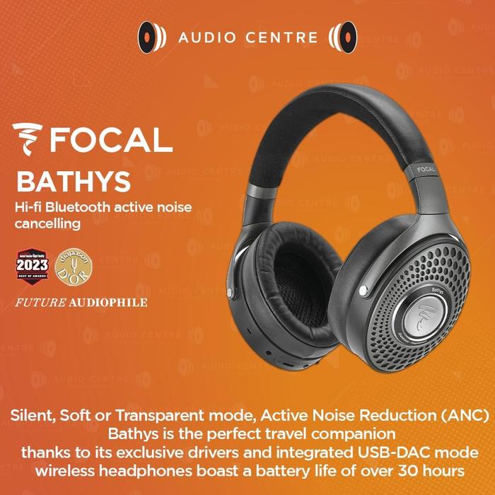 Gambar Focal Bathys Hi-Fi Bluetooth Headphone with Active Noise Cancelling - Black dari Audio Centre Official undefined Tokopedia