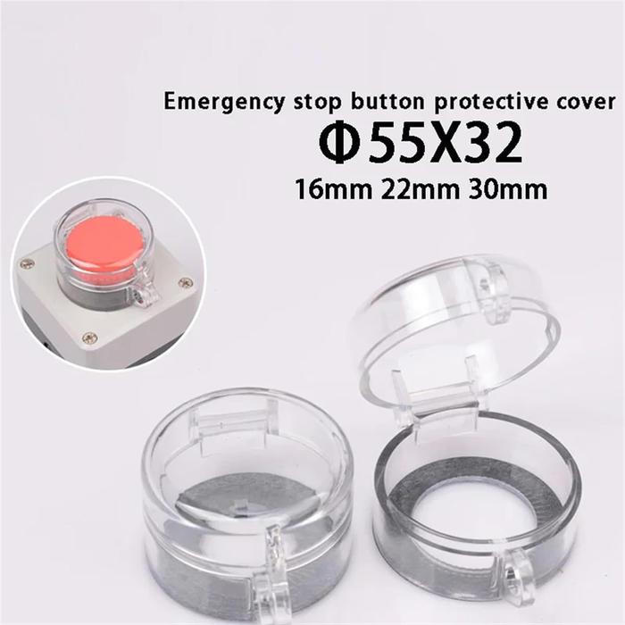Gambar 22mm Plastic Push Button Switch Protector Round Protective Cover - 22 mm dari Malikha&Nahla undefined Tokopedia