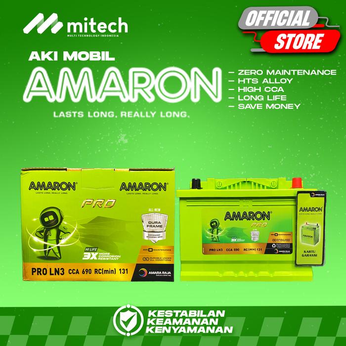 Gambar Amaron Hi Life Pro Aki Mobil Mobil Mercedes Tiger 320 DIN 84 / 58024 - 12V / 84Ah - GOJEK/GRAB dari MITECH IDN Kota Tangerang Selatan Tokopedia