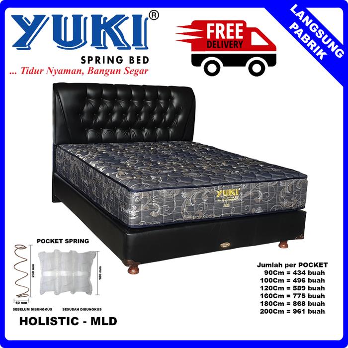 Gambar Spring Bed Holistic - MLD Uk 90 100 120 160 180 200 - Abu-abu, 90Cm Full Set dari Yuki Spring Bed undefined 5 Tokopedia