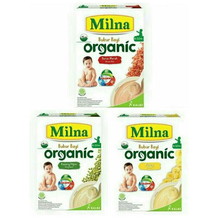 Gambar MILNA 6+ Bubur Bayi organic 120gr/ Bubur bayi Mpasi Ready..!! - pisang dari Rumahsiinggah undefined Tokopedia