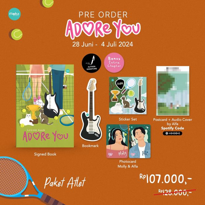 Gambar PRE ORDER - Buku Novel - Adore You - Moka Media - Bumifiksi (28 Juni - 4 Juli 2024) - PO TGL 28 JUNI dari BumifiksiJogjakarta undefined 5 Tokopedia