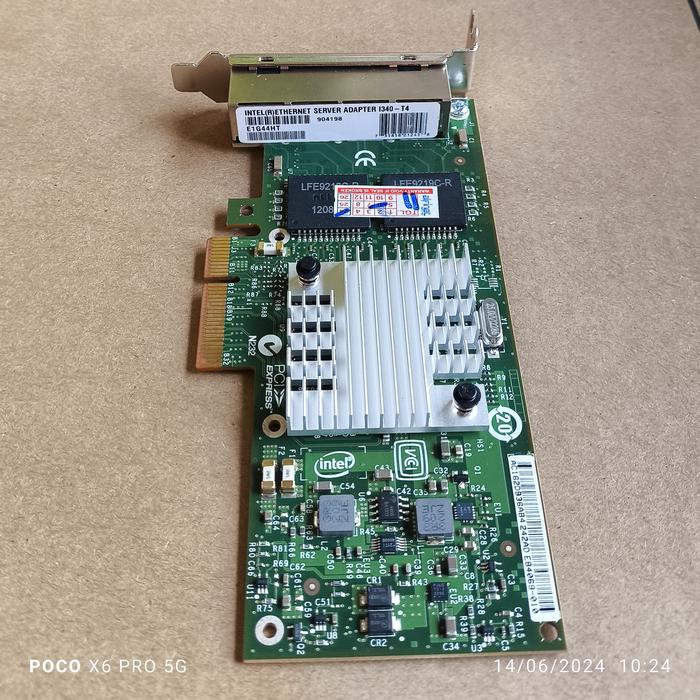 Gambar Lan Card Server Intel i340-T4 Quad 4 Port Gigabit IBM DELL HP - Low Profile dari alfi media teknologi undefined Tokopedia