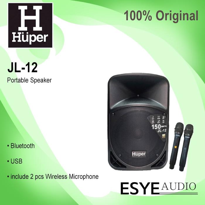 Gambar Speaker Portable HUPER JL 12 ORIGINAL 12 inch USB Bluetooth dari Esye Audio undefined Tokopedia