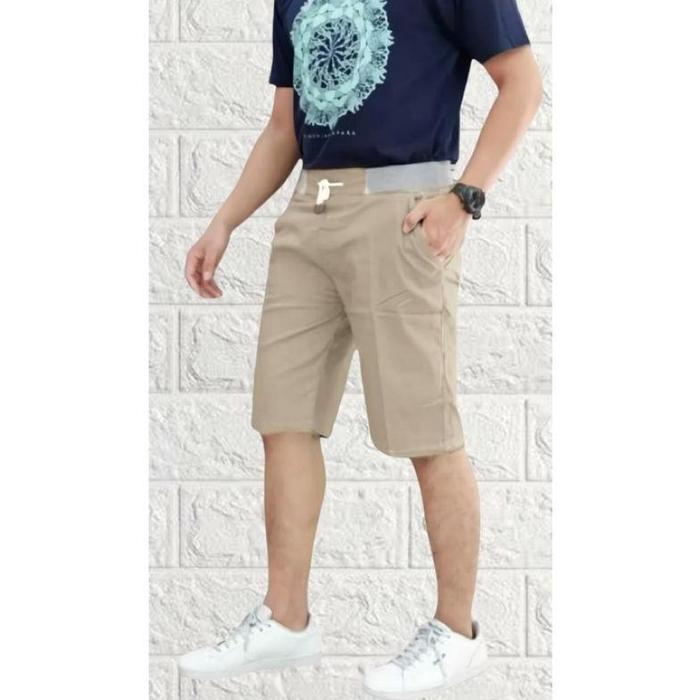 Gambar Celana Pendek Pria Surfing Renang Pantai Santai Kolor Ripp - RIP PENDEK CREM, 27/28 dari waktuberkah undefined Tokopedia