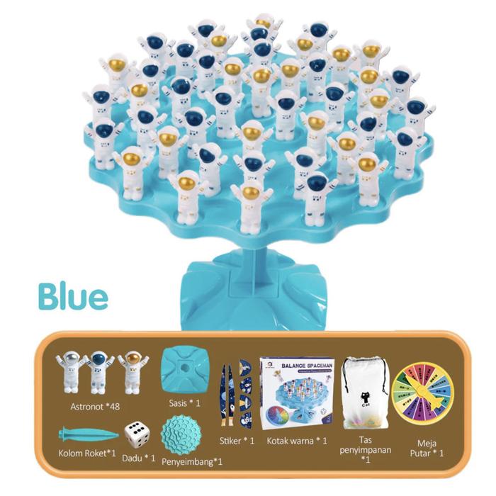 Gambar Mainan Latih Keseimbangan Balancing Game Tree Balance Toy Astronot - Biru dari Jarkidsedu Toy undefined Tokopedia