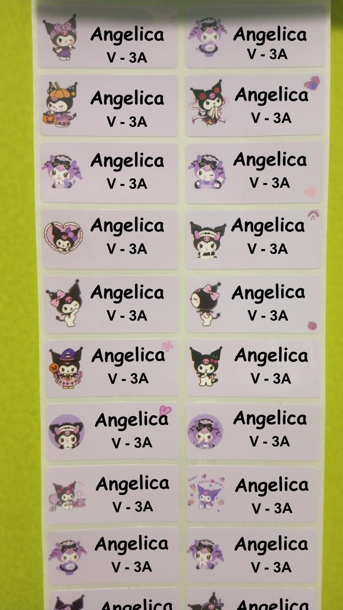 Gambar Label Nama Waterproof - Kuromi - Kuromi L dari Petite Label & GoodieBag undefined Tokopedia