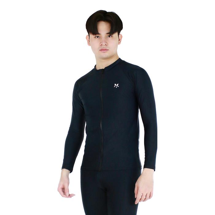 Gambar Lasona Baju Atasan Renang Pria BM-C3175R-L4 - Black Black, 3XL dari LasonaIndonesia undefined Tokopedia