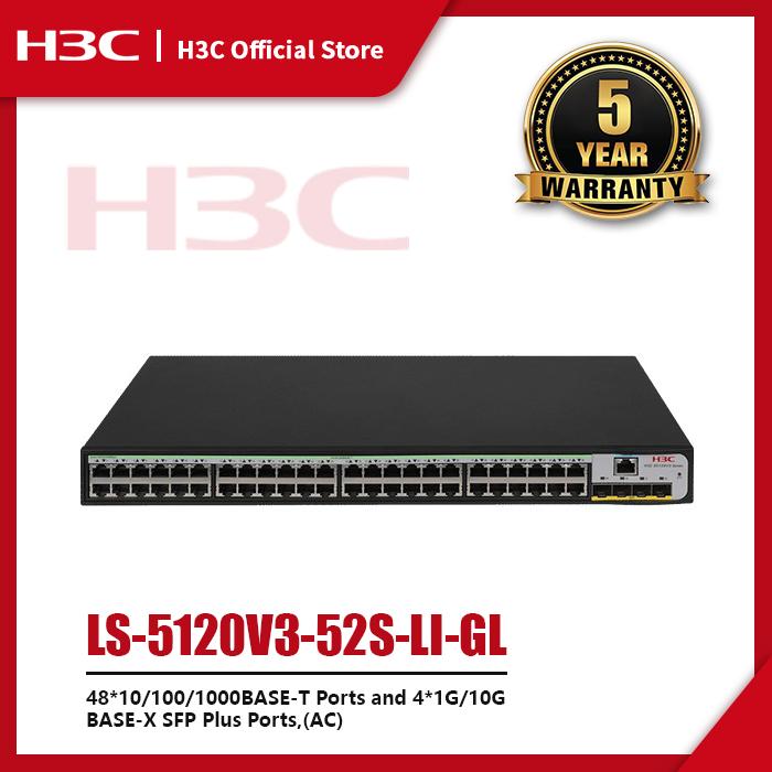 Gambar H3C S5120V3-52S-LI L3 Ethernet Switch with 48*10/100/1000BASE-T Ports and 4*1G/10G BASE-X SFP Plus Ports,(AC) -LS-5120V3-52S-LI-GL dari H3C Official Store undefined Tokopedia
