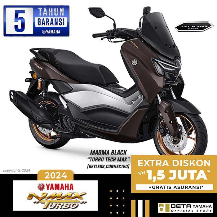 Gambar DETA-Sepeda Motor Yamaha NMax Turbo Tech Max 2024 - Magma Black, JaDeTaBek dari DETA Yamaha Pd Bambu undefined Tokopedia