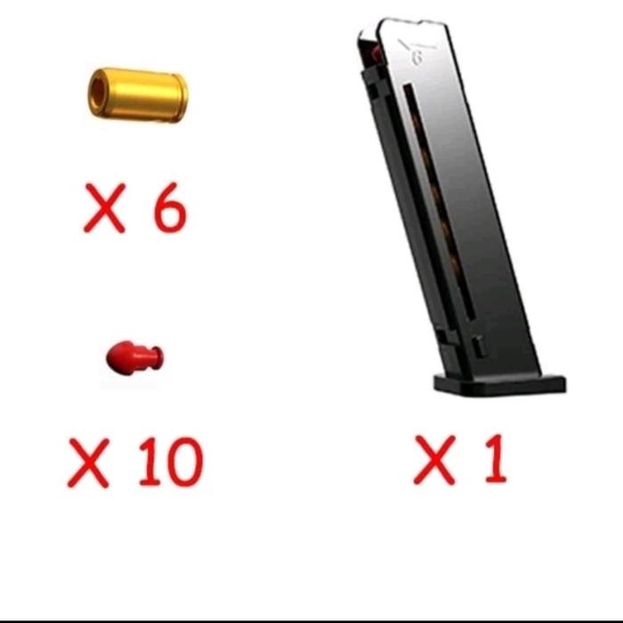 Gambar mainan shell eject blowback otomatis tanpa kokang - paket mag dari TYASTOYS undefined Tokopedia