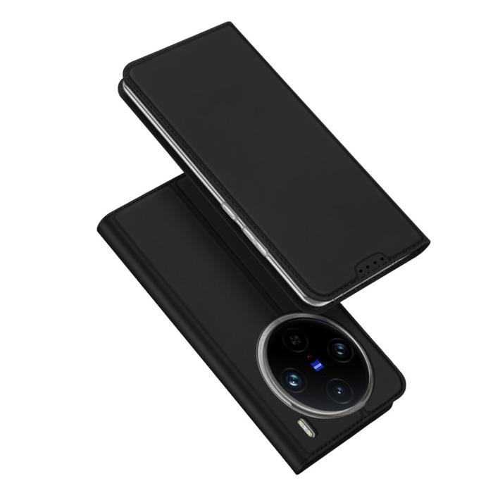 Gambar Vivo X100 Pro 5G Original Ducis Skin Pro Premium Leather Flip Case Wallet Book Cover - Black dari Free Case undefined Tokopedia