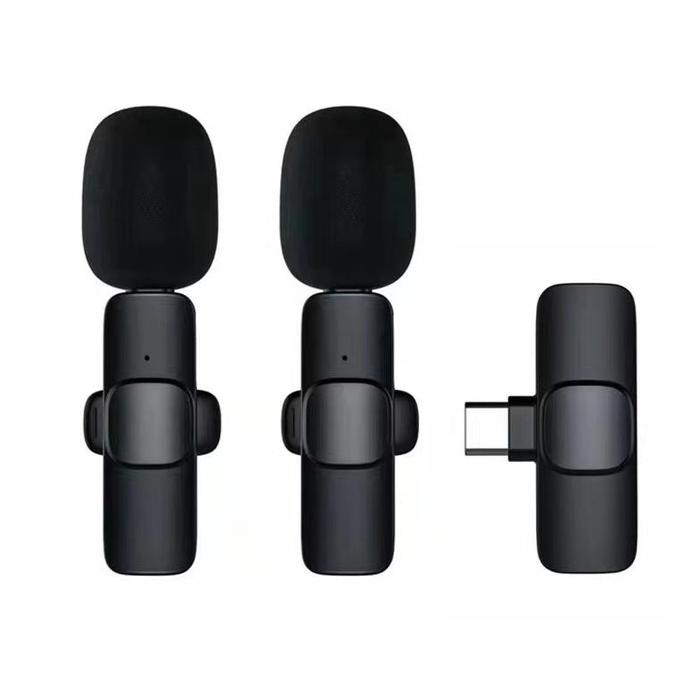 Gambar TERLARIS MICROPHONE WIRELESS LAVALIER TYPE RADIO MICROPHONE LIVE BROADCAST ANCHOR RECORDING EQUIPMENT INTERNET CELEBRITY EATING AND BROADCASTING NOISE REDUCTION WIRELESS MICROPHONE VIDEO - Type-C 2 MIC dari Glenn Mall undefined Tokopedia