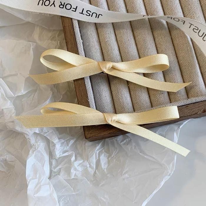 Gambar 9CM CANDY COLOR JENNIE BLACKPINK BASIC RIBBON BOW KNOT HAIR CLIP PREMIUM CLASSIC PASTEL HAIR BANGS PIN BB PINS BOBBY JEPIT JEPITAN RAMBUT PONI PITA WARNA PASTEL SOFT AKSESORIS JEPIT JEPITAN RAMBUT ANAK CEWEK WANITA GIRL FAIRY KOREAN KOREA KPOP HAIRSTYLE - Kuning dari tata rambut undefined Tokopedia