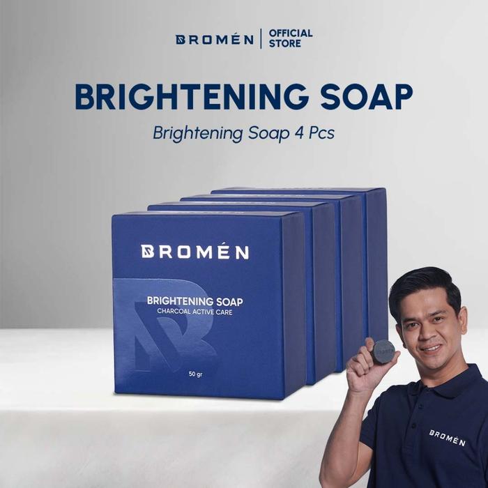 Gambar Bromen Brightening Soap - Sabun Cuci Muka Pemutih Pria / Serum Brightening Wajah Pria - BRHTNING SOAP dari cherryskincareid undefined Tokopedia