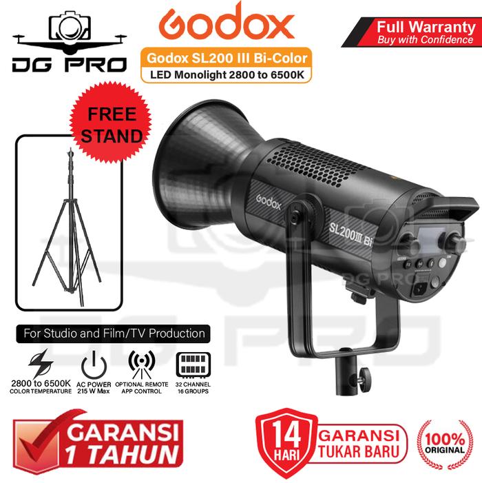 Jual Godox SL200III Bi-Color LED Monolight SL200 III BI SL