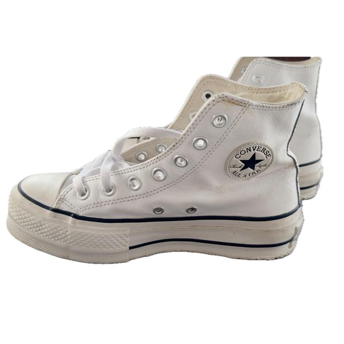 Jual Converse Chuck Taylor All Star Platform White Canvas