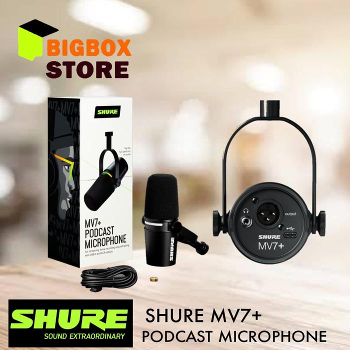 Gambar Shure Microphone Podcast MV7 / MV 7 / MV-7 dari BigBox store.id undefined Tokopedia