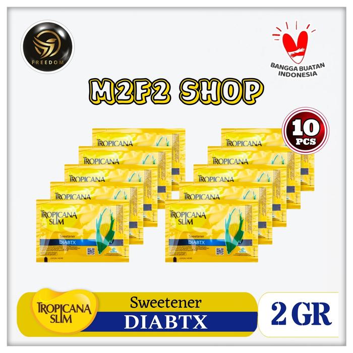 Gambar Tropicana Slim DIABTX | Gula Nol Kalori Sachet - 2 gr (Harga 10 Pcs) dari M2F2 Shop - Paseban undefined Tokopedia
