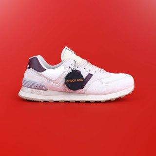 Jual Sneakers New Balance ML574 MoonBeam Burgundy 41 Kota