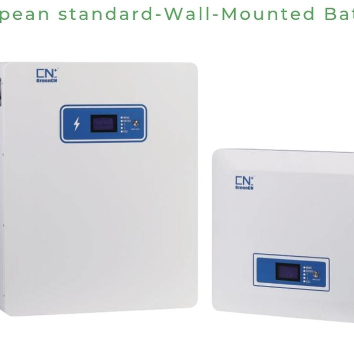 Battery Lithium Lifepo4 51.2V 100Ah 200Ah Power Wall Mounted Standar Eropa - 100Ah 5.1kWh