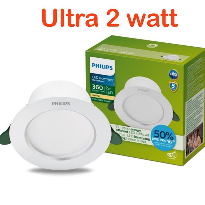 Gambar Philips diamond led ultra led panel 2w 2,2w 4,8w 6,5w inbow plafon taman - ULTRA 2W dari Dunia lampu jakarta undefined Tokopedia