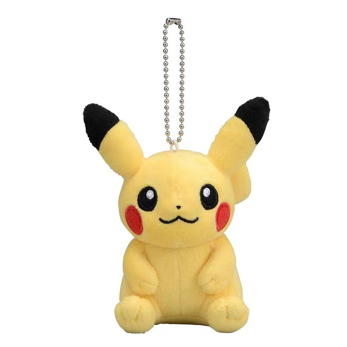 Gambar Pokemon Center Keychain Plush Toy Eevee Pikachu Boneka Gantungan Kunci - Pikachu Sit dari Irene Toys & Hobbies undefined Tokopedia