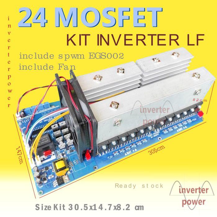 Gambar KIT INVERTER PURE SINE WAVE EGS002 model TO247 24 MOSFET - HY5608, 24v dari inverter power undefined Tokopedia