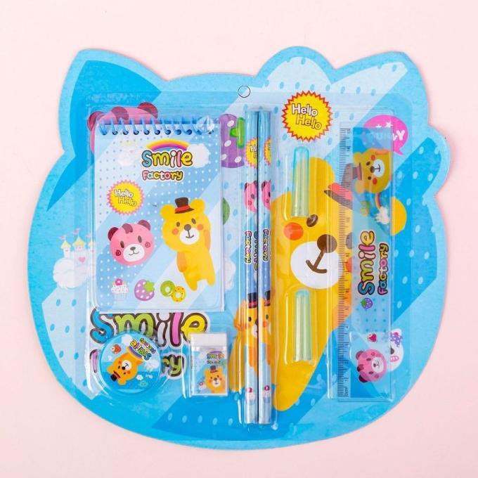 Gambar Alat Tulis Karakter Set 8in1 Peralatan Menulis Sekolah Anak Motif Lucu - Biru dari Isana OFFICIAL undefined Tokopedia