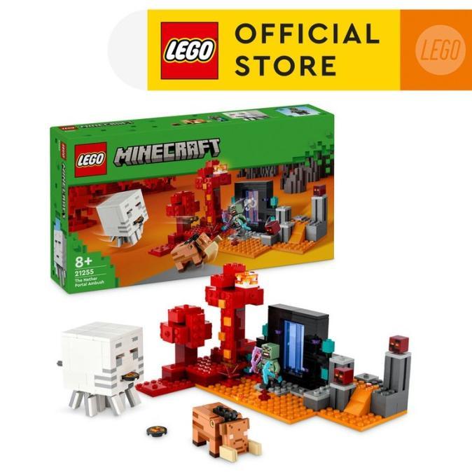 Gambar LEGO Minecraft 21255 The Nether Portal Ambush (352 Pieces) dari FUNNY TOY STORE undefined Tokopedia
