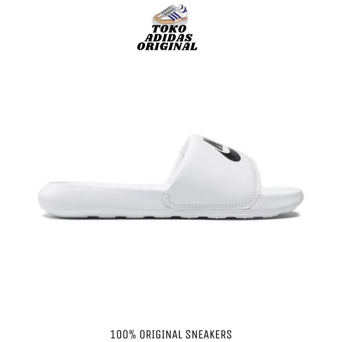 SANDAL WANITA NIKE VICTORY ONE SLIDE WHITE BLACK ORIGINAL RESMI 38 di  Tanz Sneakers Original Tokopedia