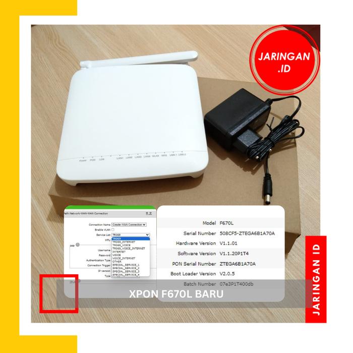 Gambar Router Ont XPON GPON EPON - Xpon F670L NEW, Dengan Adaptor dari Jaringan ID undefined Tokopedia