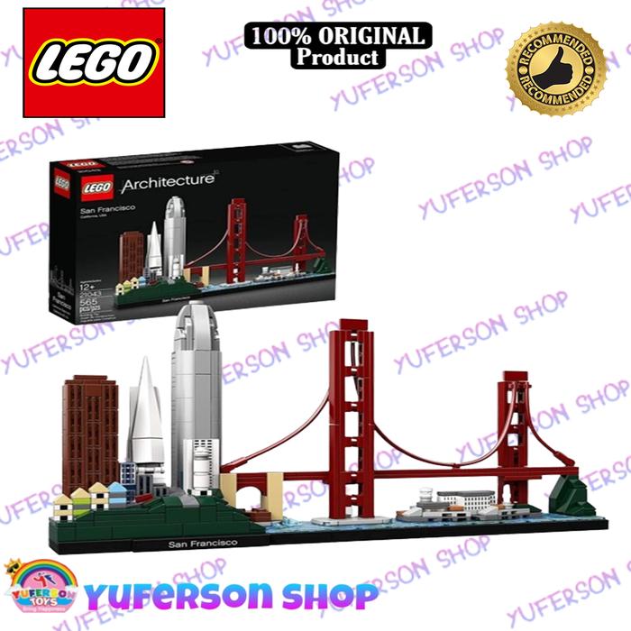 Gambar LEGO Architecture Skyline Collection 21043 San Francisco Building Kit Includes Alcatraz Model dari Yuferson Shop undefined Tokopedia