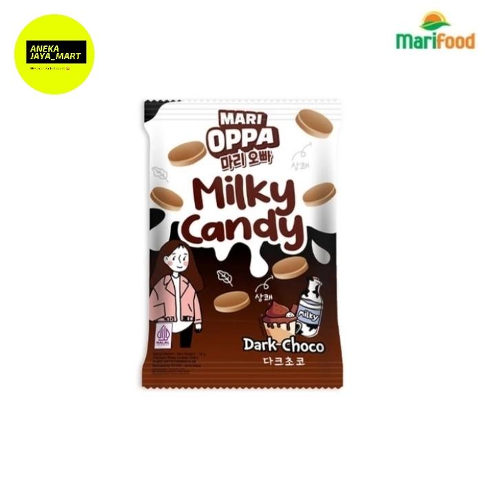 Gambar Mari Oppa Milky Candy isi 10 pcs TERMURAH - Permen rasa susu - Dark choco dari Anekajayamart undefined Tokopedia