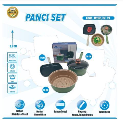 Gambar PANCI COOKWARE HOTPOT SET EROS - 4PC20/20/22HIJO dari LIVESHOP110 undefined Tokopedia