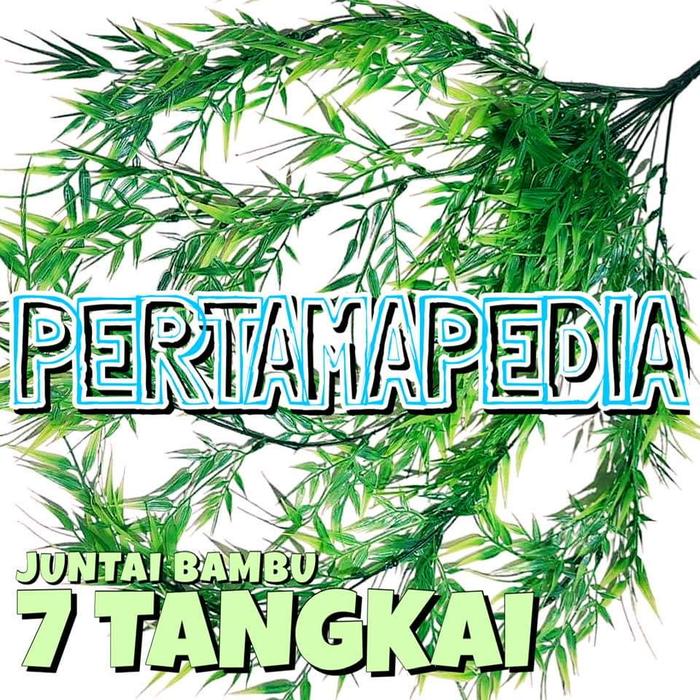 Gambar Daun Bambu Artificial/ Daun Bambu Dekorasi/ Daun Bambu Hias Sintetis - J.Bambu-Hijau dari Pertamapedia Shop undefined Tokopedia