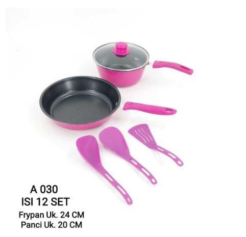Gambar PANCI COOKWARE HOTPOT SET EROS - 6PC PINK20/24CM dari LIVESHOP110 undefined Tokopedia