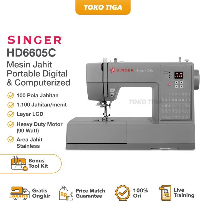 Jual Mesin Jahit SINGER HD6605C / 6605C Heavy Duty (Digital 