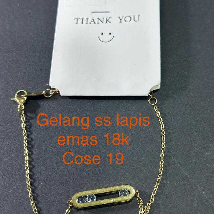 Gambar Gelang wanita SS berlapis emas 18k code19 dari FazleStore-1 undefined Tokopedia