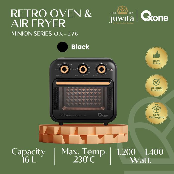 Gambar Oxone OX276 Retro Oven & Air Fryer Minion Series - Hitam dari Juwita Online undefined Tokopedia